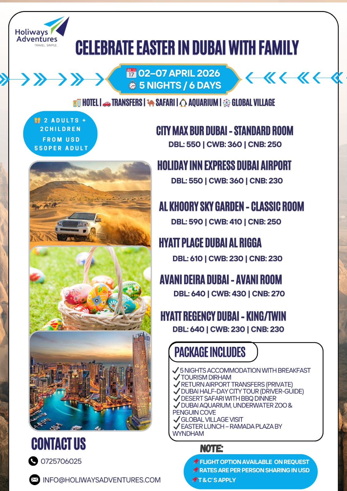 EASTER IN DUBAI WITH FAMILY